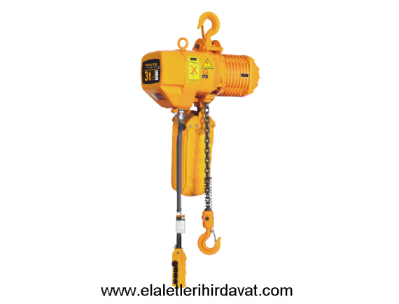 PRATİK 3TON SABİT ASKILI ELEKTRİKLİ TEK ZİNCİRLİ 